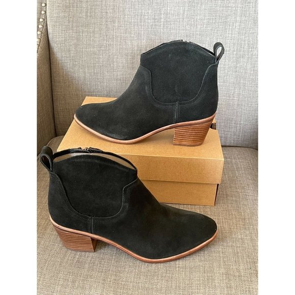 NIB UGG Kingsburg Black Waterproof Suede Western - Picture 6 of 10